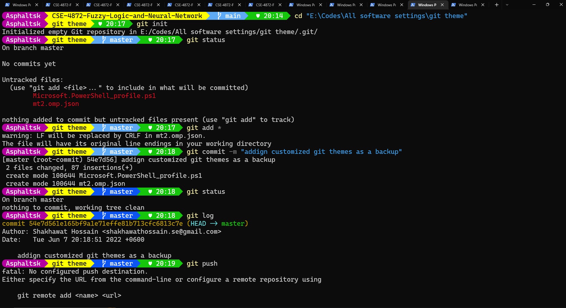 Git theme demo 